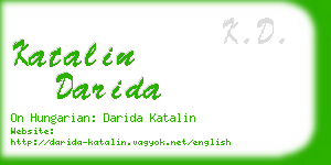 katalin darida business card